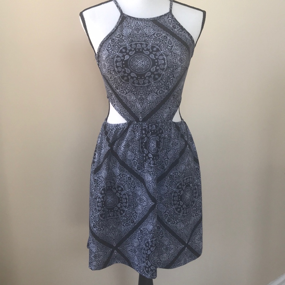 Urban Outfitters LA Hearts Black & White Cutout Dress
